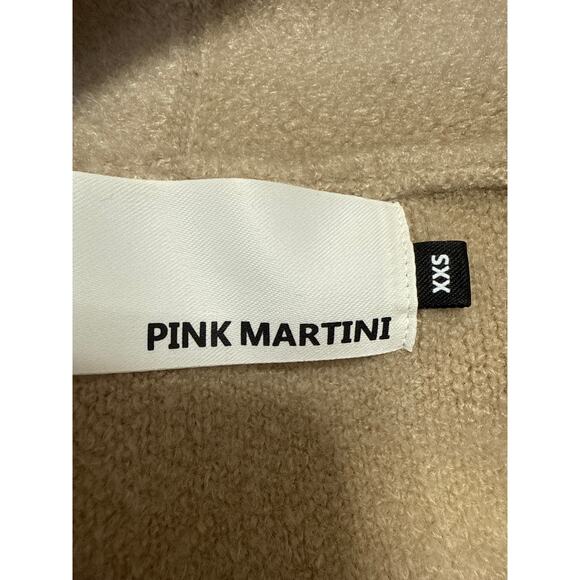 Pink Martini Stockport Womens Beige Wool Knit Long Sleeve Trench Coat Jacket XXS - Picture 4 of 5